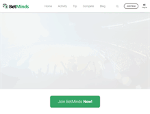 Tablet Screenshot of betminds.com